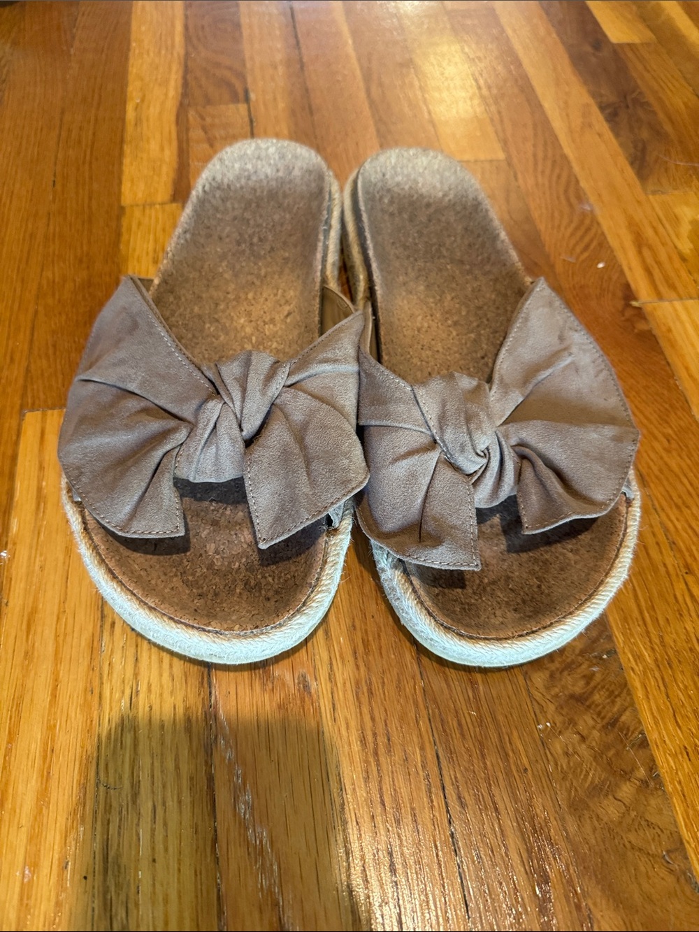 Target Women's Bow Slide Sandals in Brown